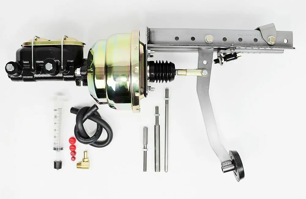 Firewall Mounted (Includes Brake Pedal Asm, Master Cylinder & Booster) Universal Brake Pedal Assembly 9" Dd, 1" Bore 1