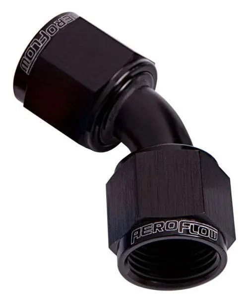 45° Female Swivel Coupler – -20An Black Anodized (Af132-20Blk) 1
