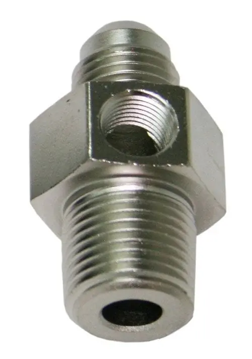1/4" Male Npt To -6An Adapter With 1/8" Port – Af139-06-04S 1