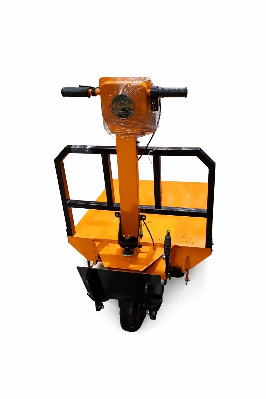 Aiko Battery Stand-On Flat Plate Form Trolley Mini Dumper 48V20a (500Kgs) | Model: Trl-E-Dumper-F-St 1
