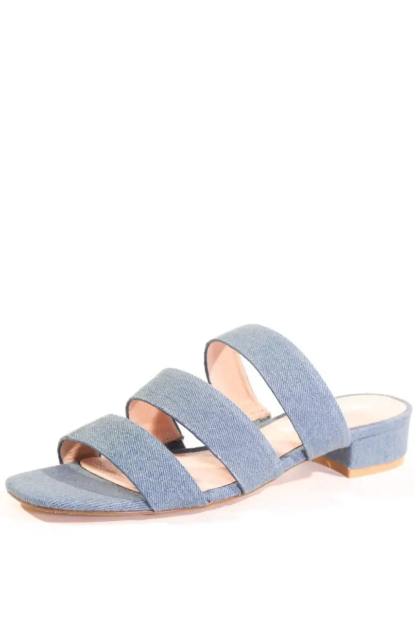 April Denim Sandal Mules 1