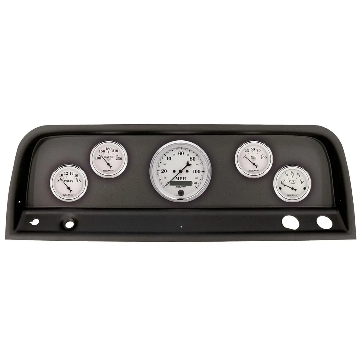 Autometer 2109-08 Old Tyme White Series Analog Instrument Cluster 1