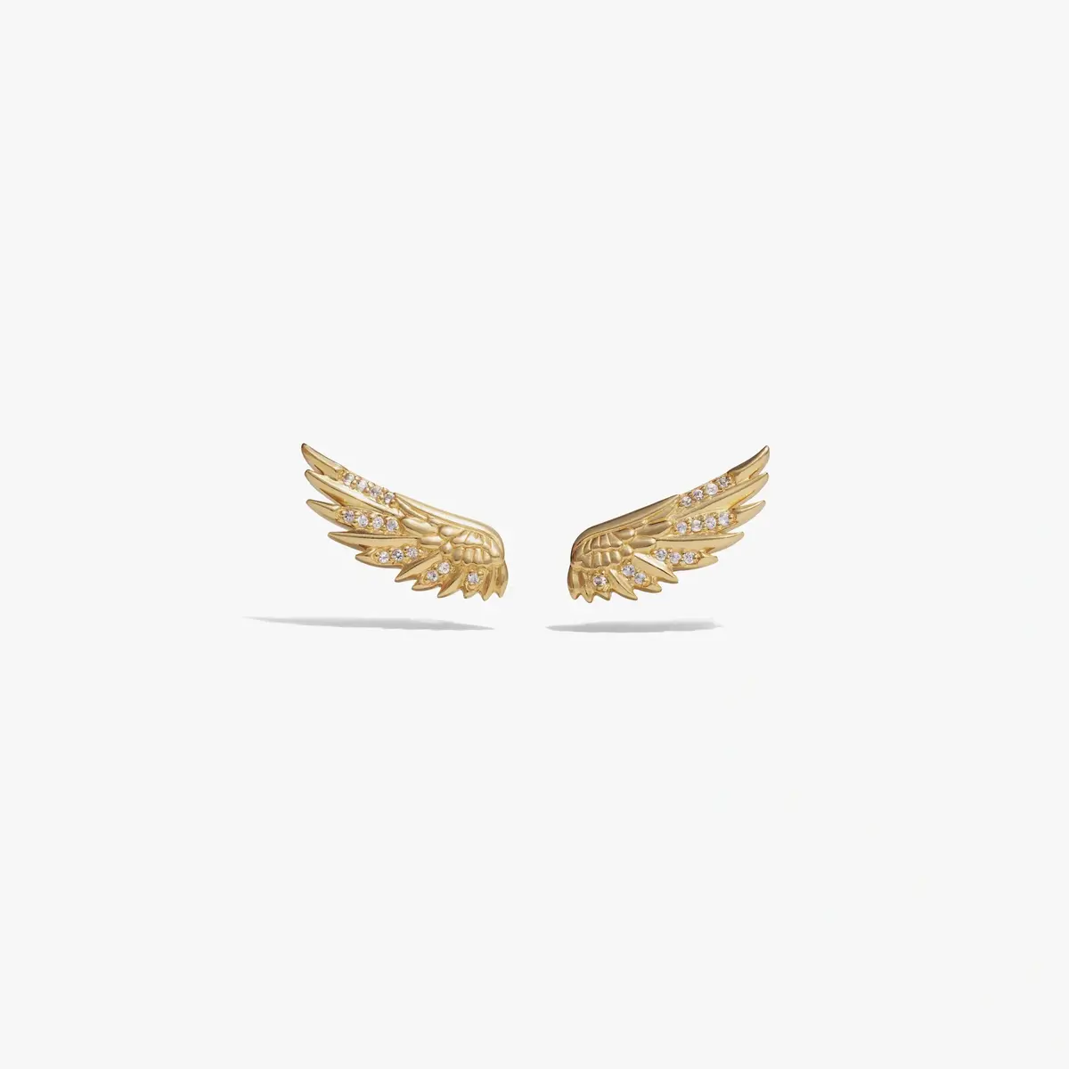 White Sapphire Wing Ear Climber Earring 4