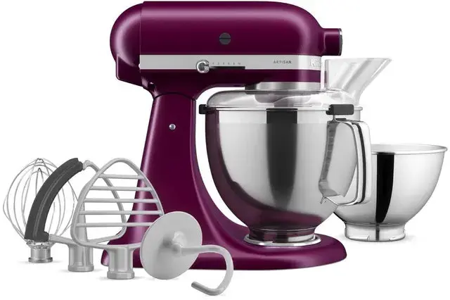 Kitchenaid 5 Qt Artisan Stand Mixer In Beetroot Purple - Includes Premium Accessory Pack 1