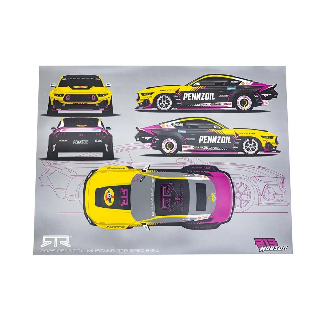 Ben Hobson 2025 Formula Drift Livery Poster 1