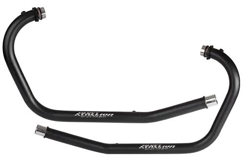 Upgrade your Royal Enfield Shotgun 650 with the Silver Stallion performance exhaust—featuring big-bore, free-flow bent pipes for enhanced power, aggressive tone, and sleek styling.