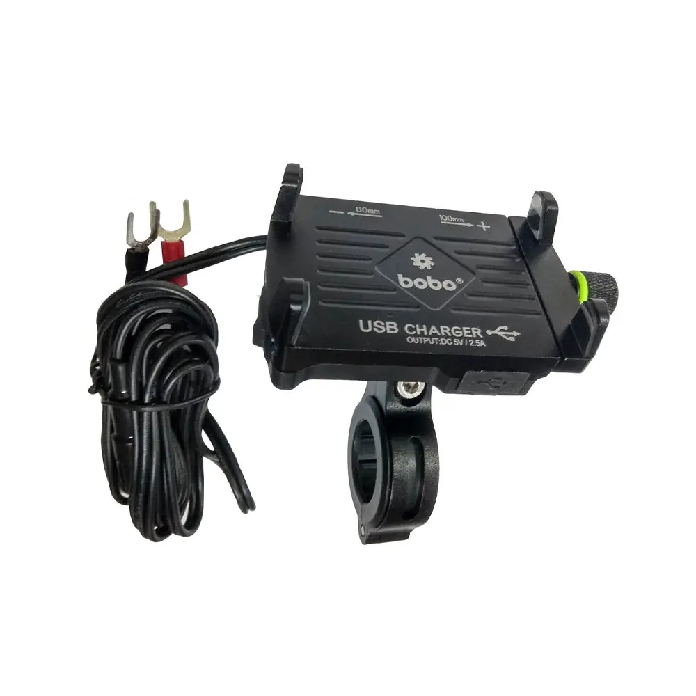 Bobo Bm2 2.5A Charger (Metal) Bike Phone Holder 1