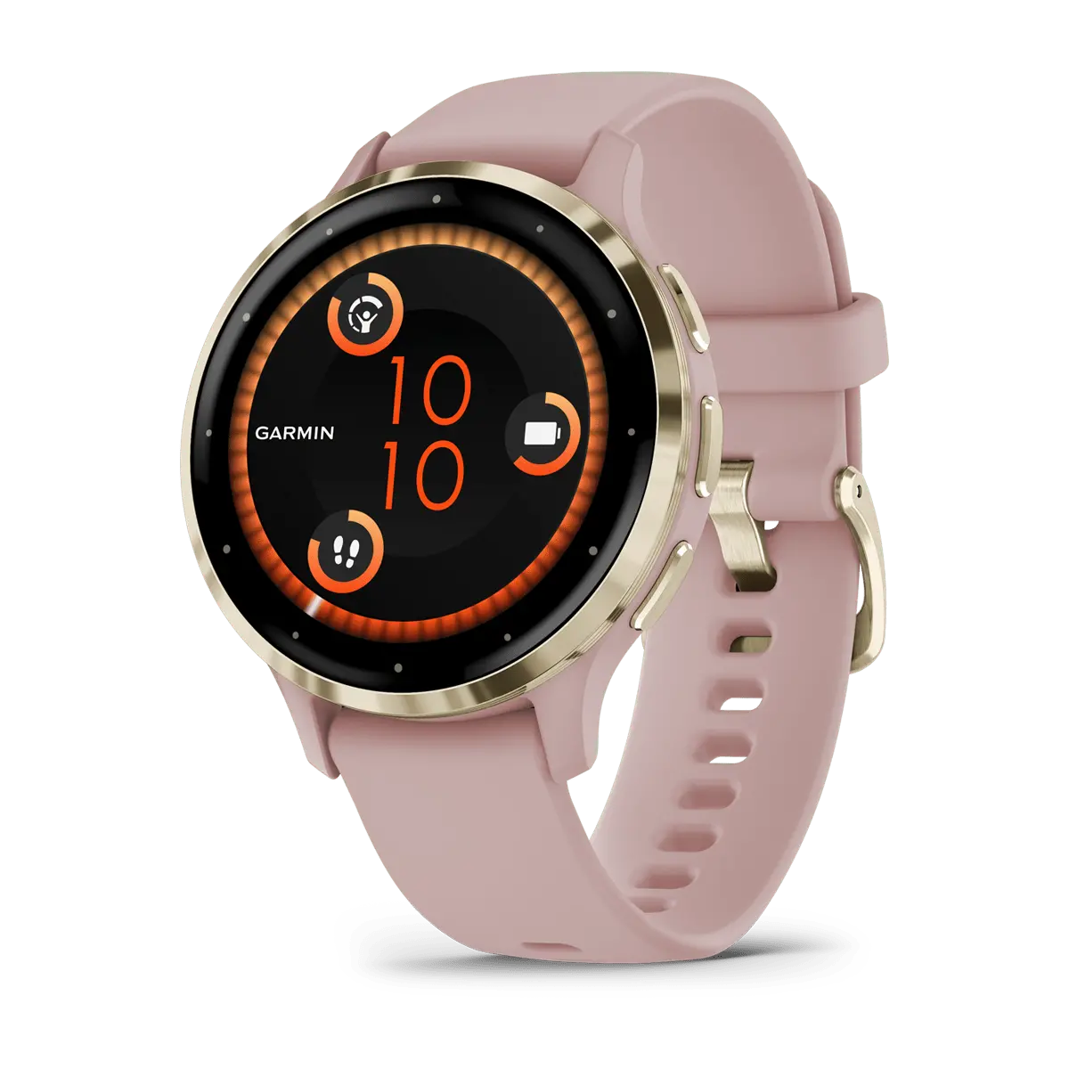 Garmin Venu 3S Smartwatch - Soft Gold - Rose Case | 49-Gar-010-02785-03 1