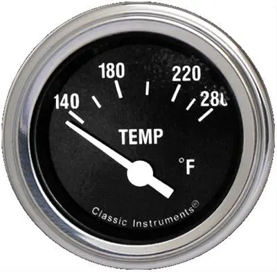 Classic Instruments Hot Rod Series 2-1/8" Water Temperature Gauge 1