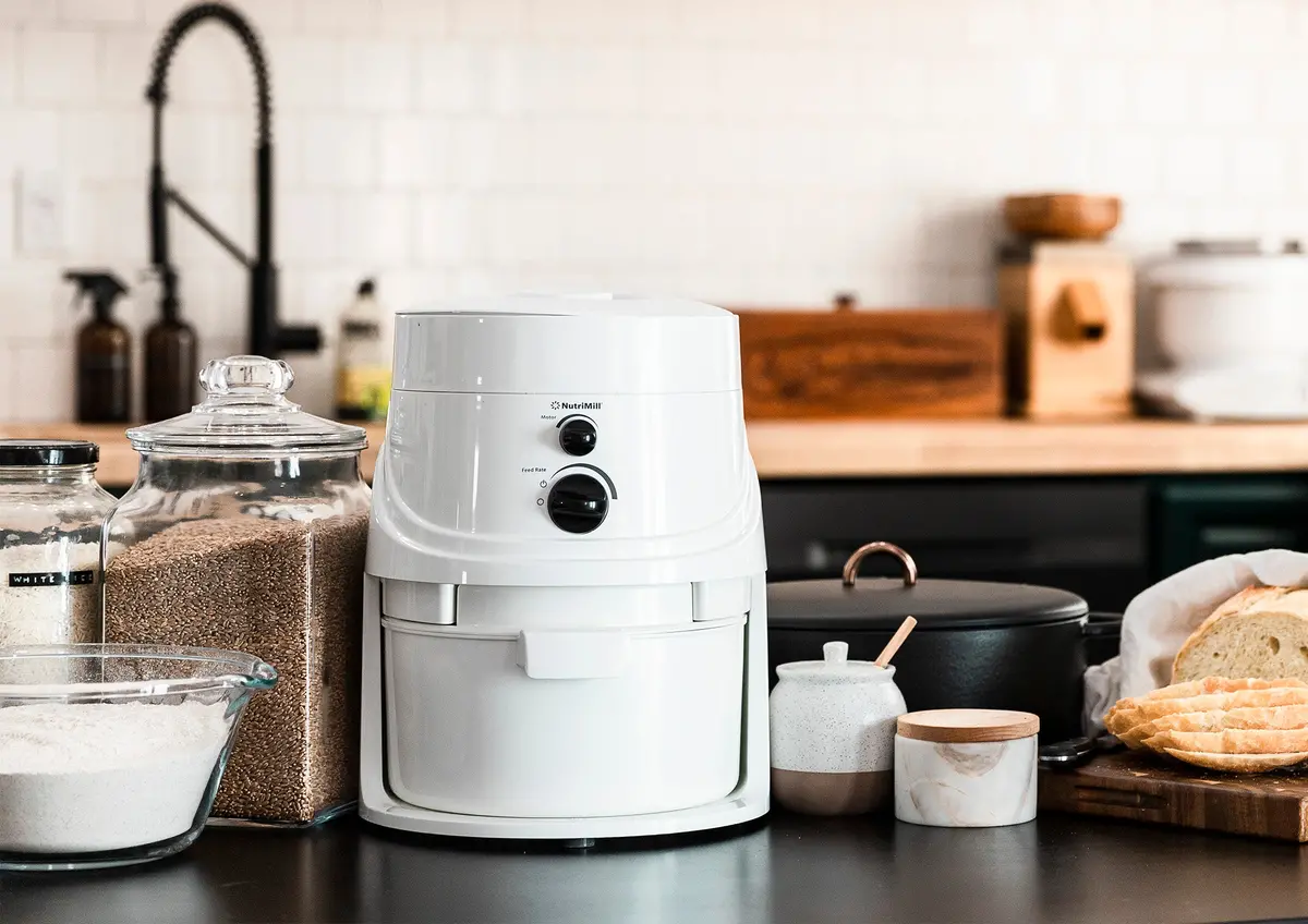 Nutrimill Classic Grain Food Mill 760200 - So Easy 12 Cups Of Grain Gives You 20 Cups Of Fresh Flour! 1
