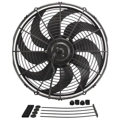 Derale Dyno-Cool Curved Blade Electric Cooling Fan – 16-Inch, 18916 1