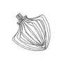 Kitchenaid Wire Whip Replacement For 7 & 8 Quart Stand Mixers Kn211w 1
