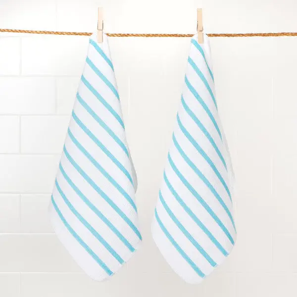 Now Designs - Basketweave Dishcloths - Set Of 2 - Bali Blue 1