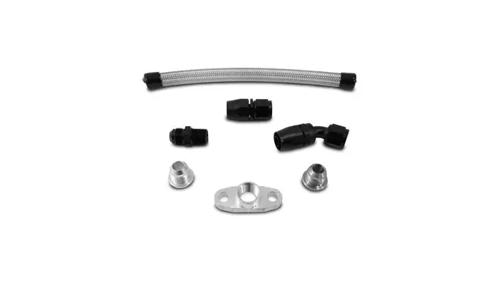 Vibrant Performance 10283 Universal Oil Drain Kit For Gt Series Top Mount Turbo Setups (20" Long Line) 1