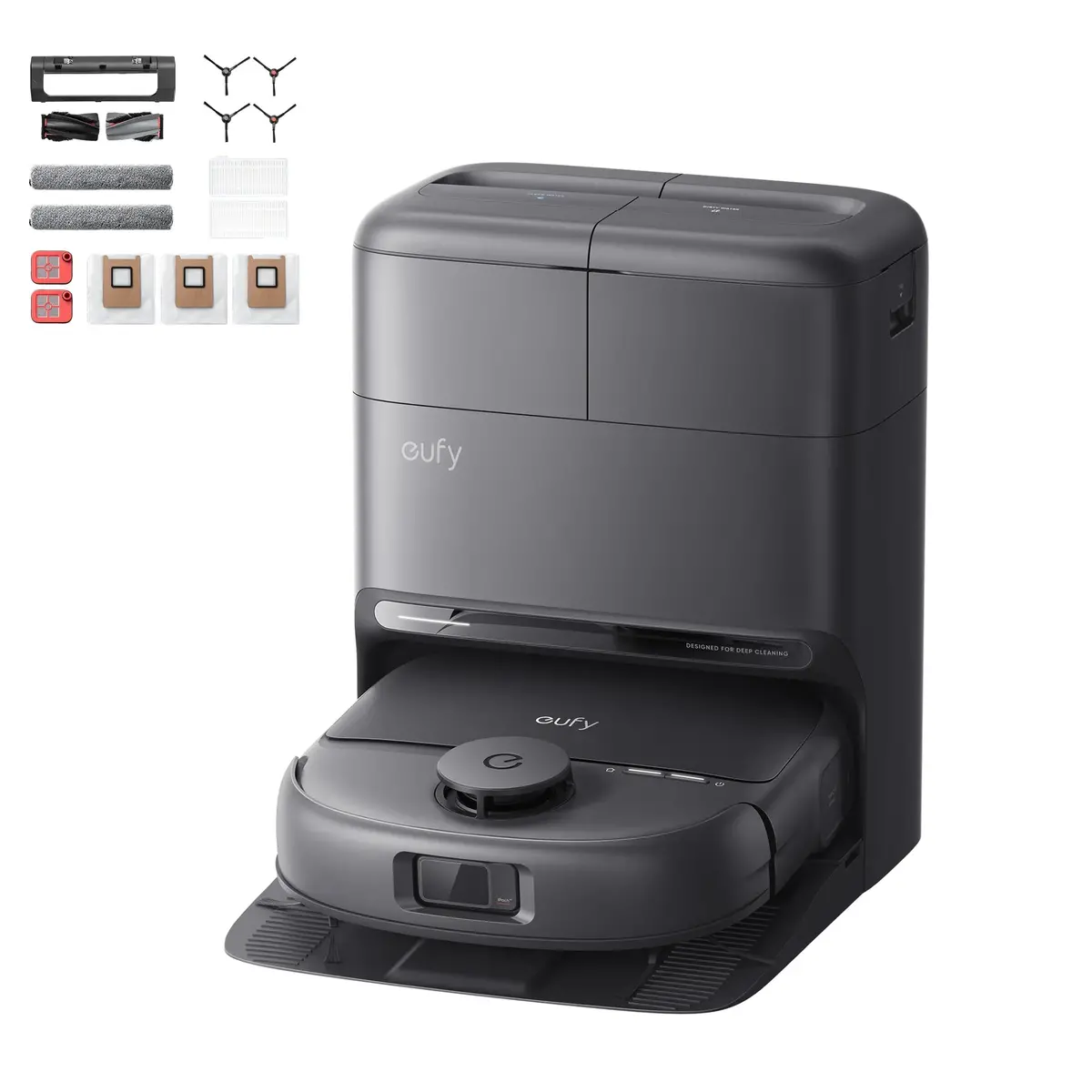Eufy Omni C28a Robot Vacuum & Mop With All-In-One Station With Accessory Kit | T211av10 1