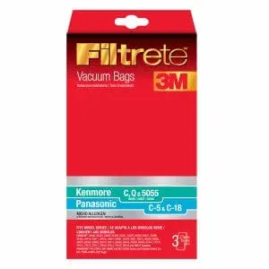 Kenmore & Panasonic Filtrete Vacuum Bags C-5 & C-18 5055  3 Each Per Pack Canada 1