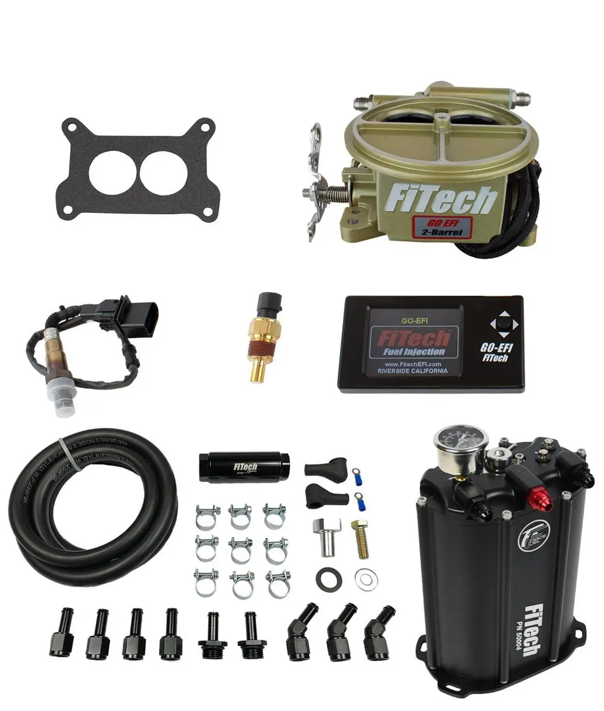 Fitech Go Efi 2-Barrel Fuel Injection System – 400 Hp Master Kit 35001 1
