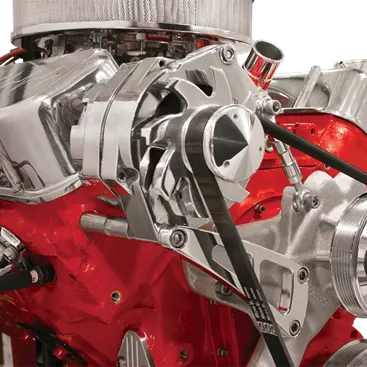 Billet Aluminum Big Block Chevy Alt Bracket, Long Pump, Top Mount, Passenger Side 1