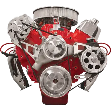 Billet Specialties Big Block Chevy Top Mount- Alternator Kit And Power Steering Kit, Polished 1