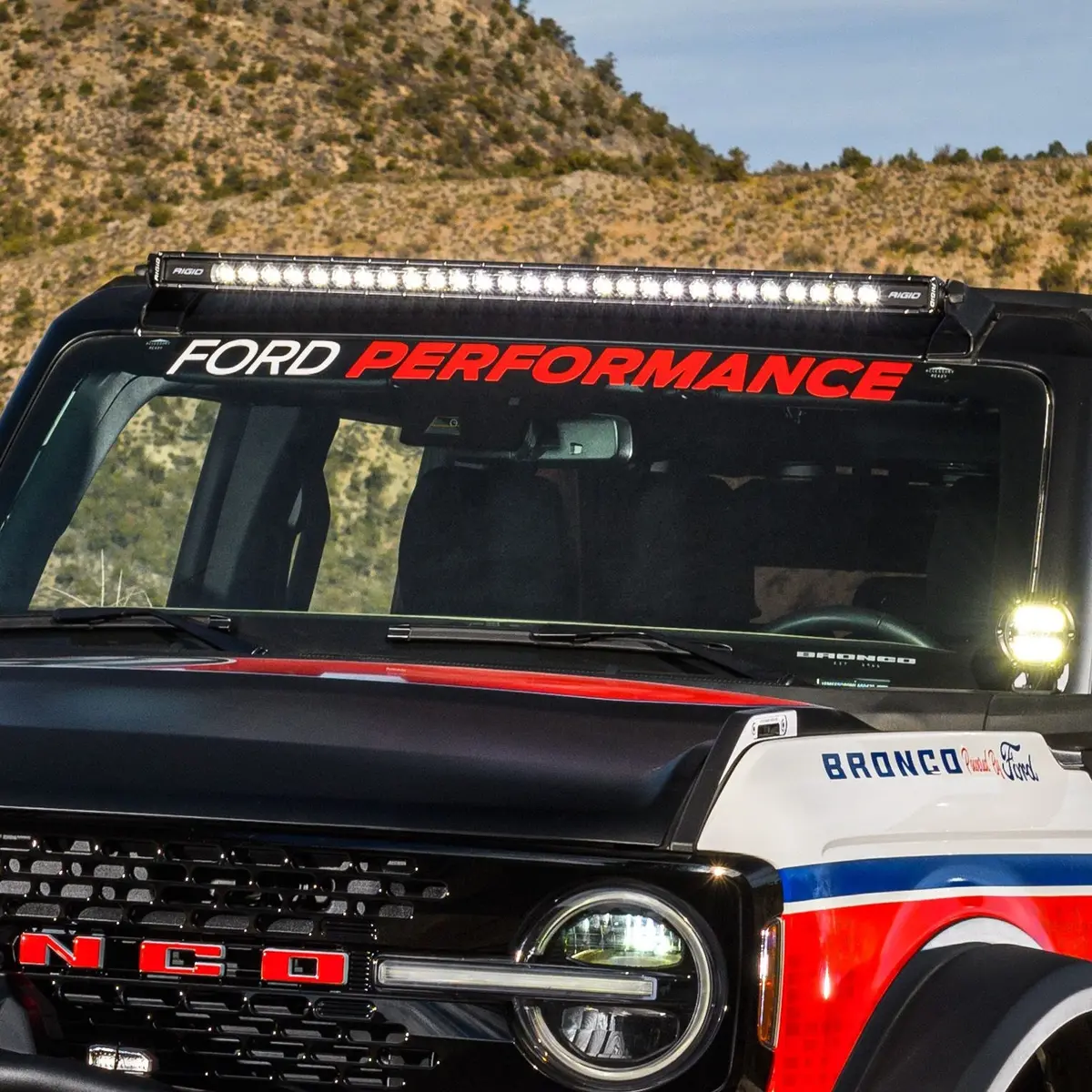 Ford Performance Bronco Windshield Banner 1