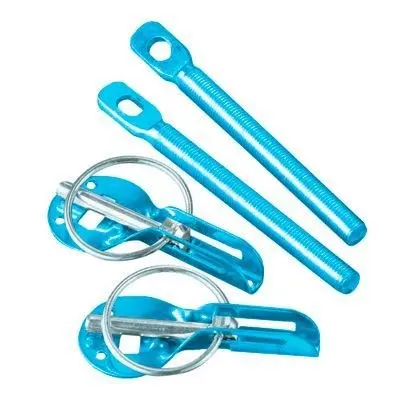 Grayston Aluminium Bonnet Pins Blue 1