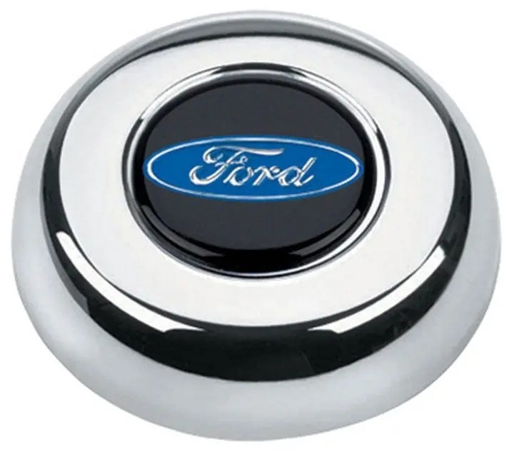Chrome Gr5685 Horn Button – Classic Steering Wheel Accent 1