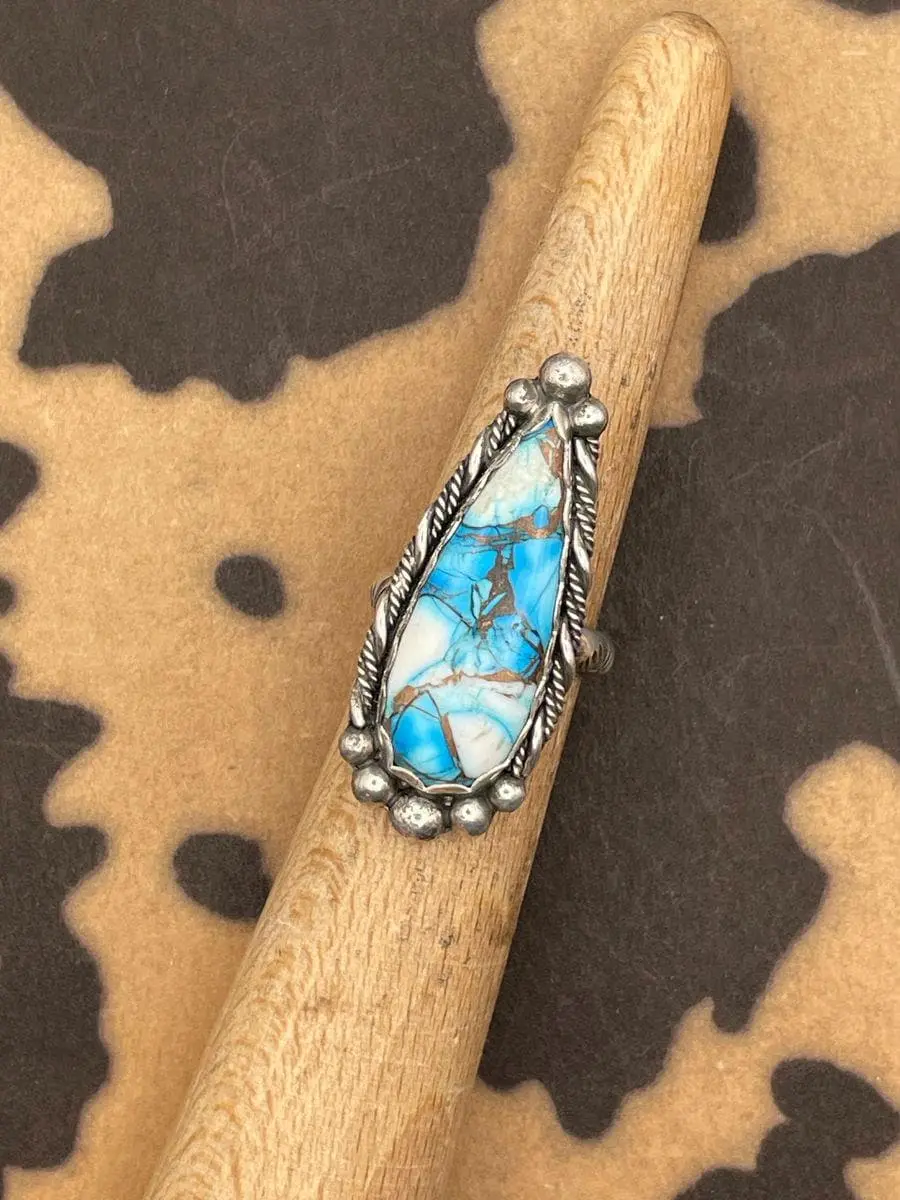 Caden - Blue Dahlia Turquoise Statement Ring 1