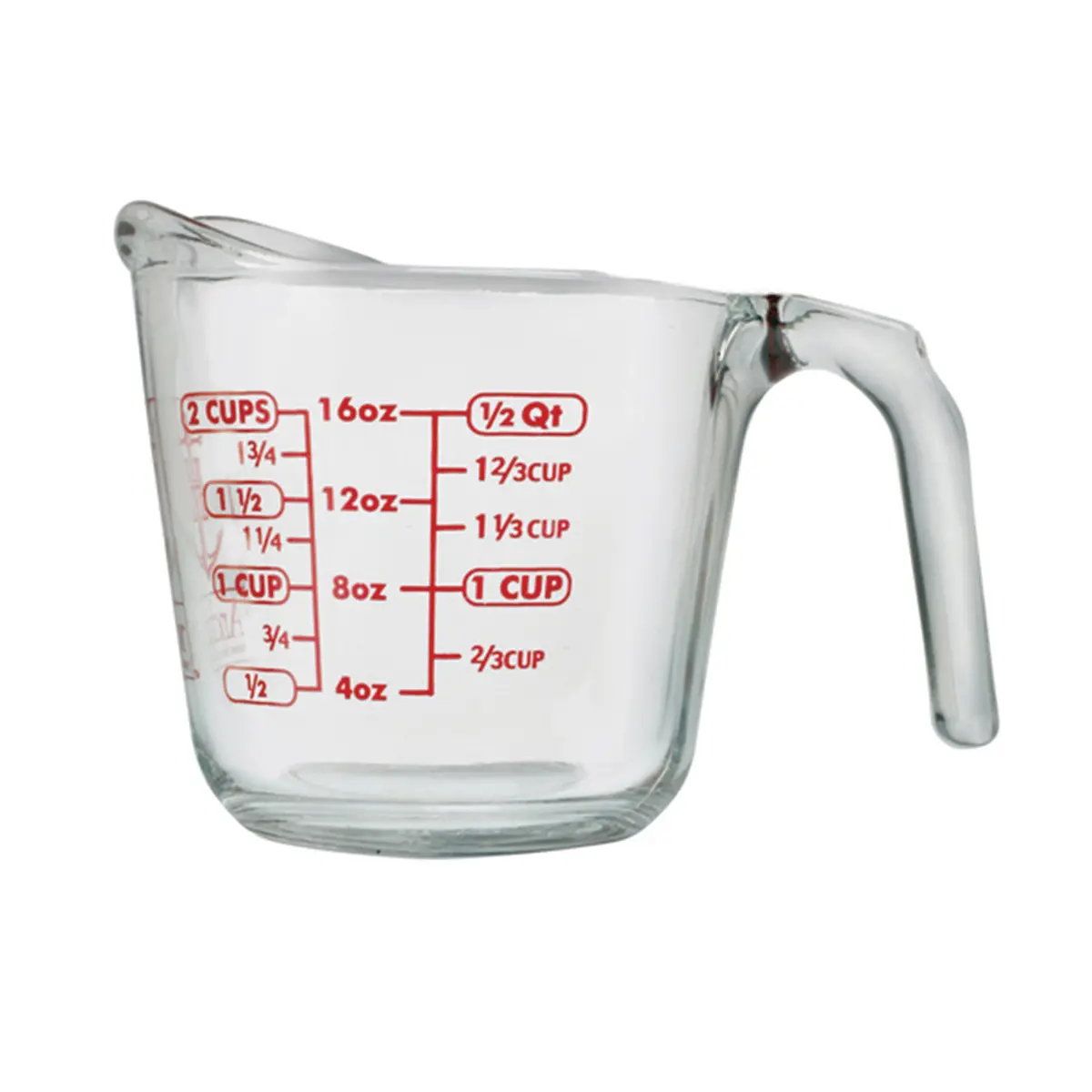 Anchor Hocking Glass Measuring Cup 2 Cup Size 16 Oz Fire-King Glass Measuring Cup 1