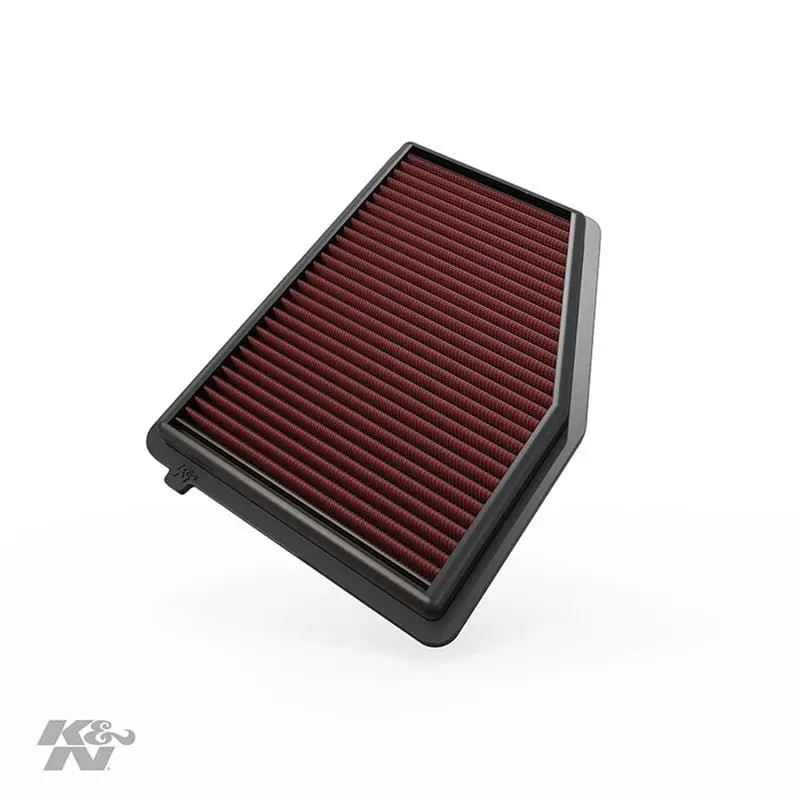 K&N 33-2468 Washable Performance Air Filter – High-Flow Reusable Design 1
