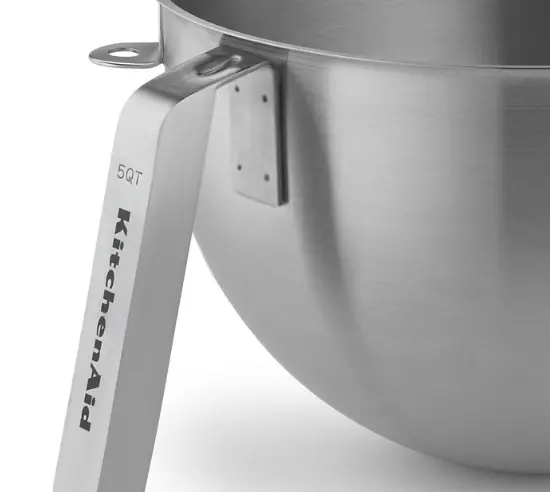 Kitchenaid 5 Quart Nsf Certified Polished Stainless Steel Bowl With J Hook Handle 1