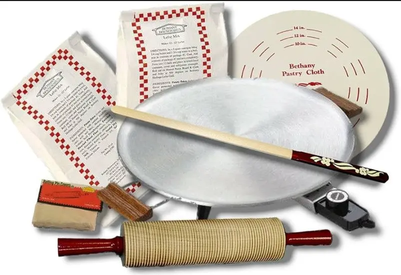 Bethany Lefse Starter Kit - Complete Set For Perfect Norwegian Flatbread | Aluminum Grill 760 1