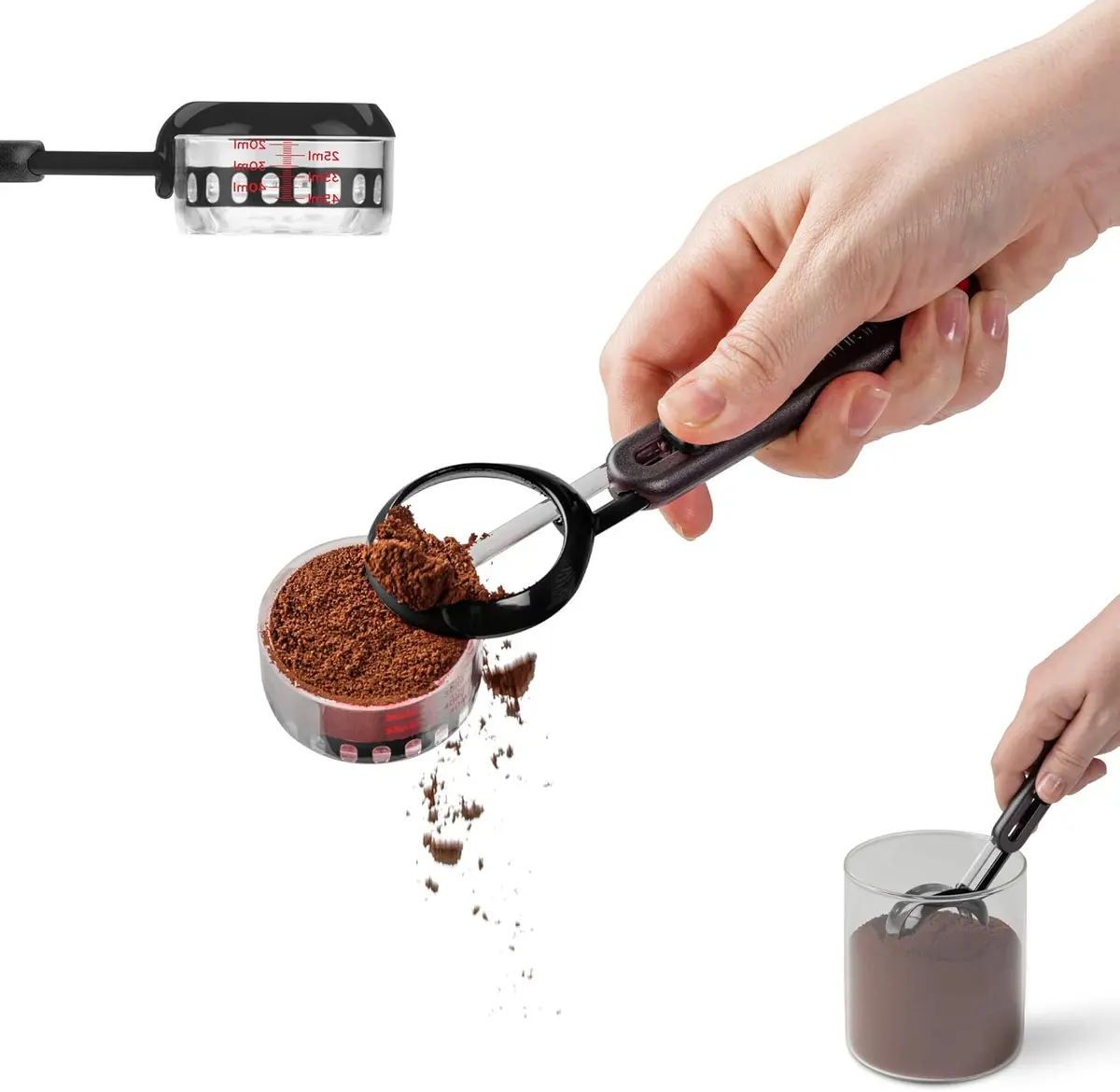 Dreamfarm Levoops Measuring Scoop Black 1