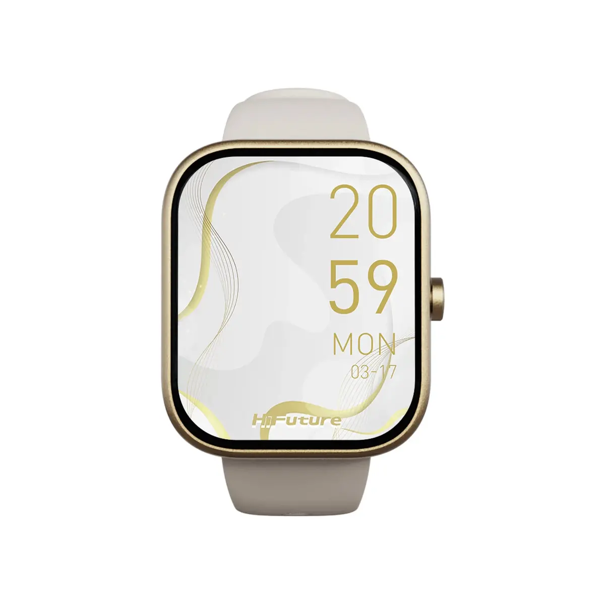 Hifuture Lume Smart Watch 1.85" Display | Gold 1