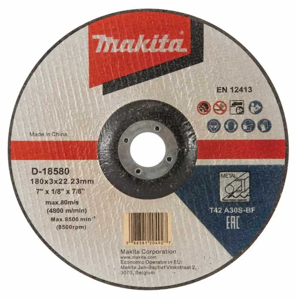 Makita 7" Cutting Disc A30s Metal (D-18580) | Model: Cd-M07 1