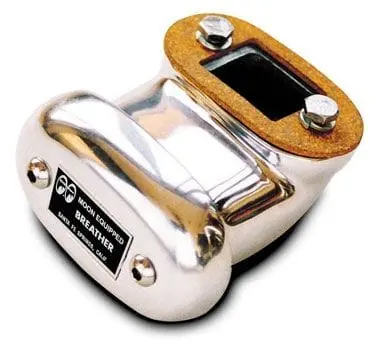 Mnmp1800Lbf Polished 90° Low-Profile Finned Breather Cap 1