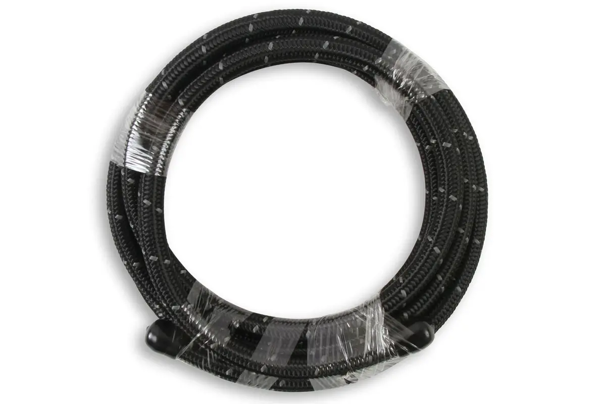 Mr. Gasket 841008 Black Nylon-Braided An Fuel Hose 1