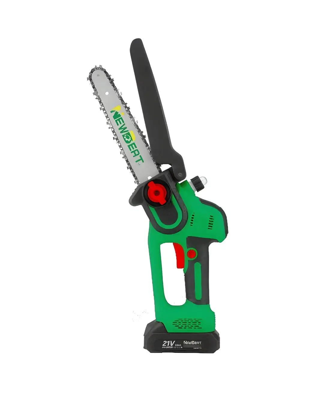 Newbeat 8" Cordless Chainsaw With Chain Blade 65Mn (Bl) 21V C/W 2 Battery And 1 Charger Suitable For Home Use | Model: Nbt-Cc-8A-Bl 1