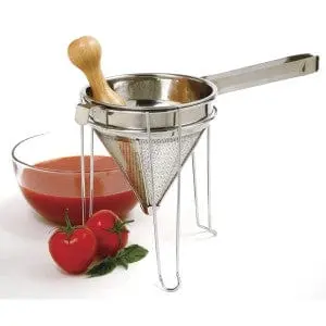 Fox Run S/S Chinois With Wood Pestle & Stand 1