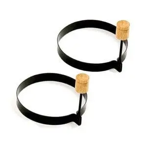 Non-Stick Egg Ring Or Pancake Ring With Handle Package Of 2 1