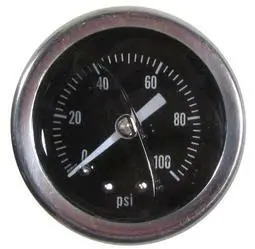 Fuel Pressure Gauge, 0-100 Psi Or 0-15 Psi, By Tanks Inc 1