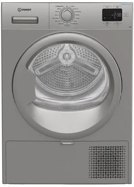 Indesit Cysd82dssuk 8Kg Heat Pump Tumble Dryer With Steam Technology - Silver - A+ Rated 1
