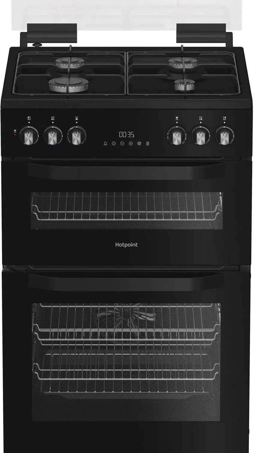 Hotpoint Hdd6gdc2b1 60Cm Dual Fuel Cooker - Black 1