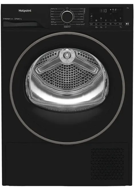 Hotpoint Chd94mbbsuk 9Kg Heat Pump Tumble Dryer With Fastdry - Black - A+++ Rated 1