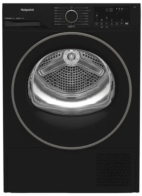 Hotpoint Chsd82mbbuk 8Kg Heat Pump Tumble Dryer With Coldguard - Black - A+ Rated 1