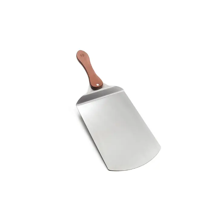 Pizza Peel With Collapsible Rosewood Handle - Stainless Steel 1