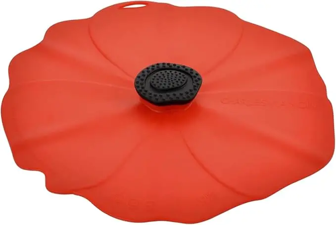 Charles Viancin Floral Poppy Silicone Lids - Bpa Free! 1