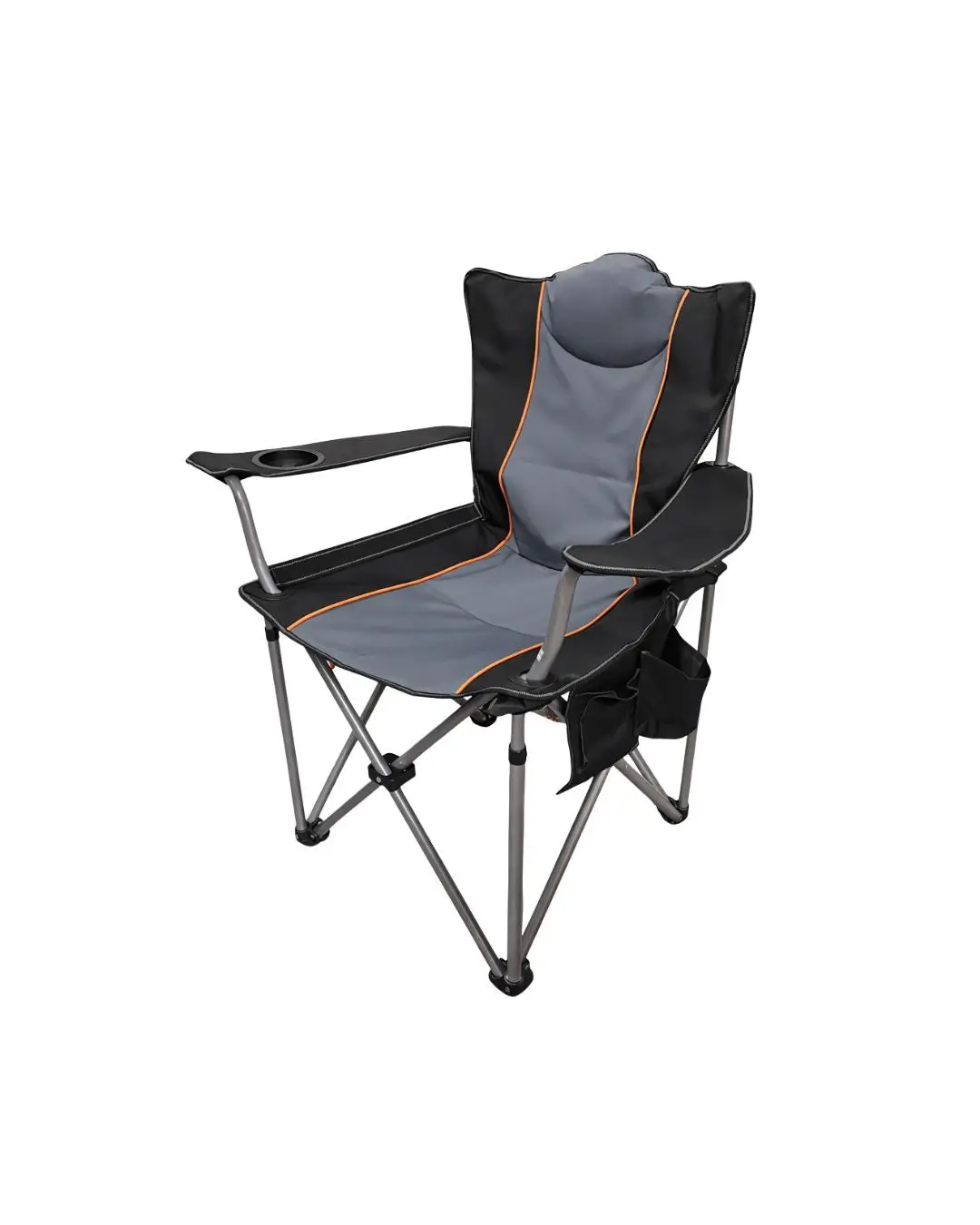 Portable Folding Camping Chair - Comfortable Seat For Outdoor & Worksite Use With Cup Holder | Model: Chair-C 1