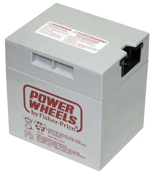 Power Wheels 12V Grey Battery – Oem Genuine | 00801-0930 / 00801-0638 1