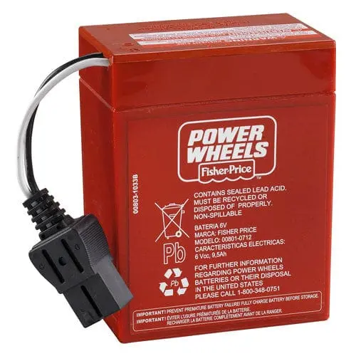 Power Wheels 6 Volt Battery Package Of Two (Red) Canada 1
