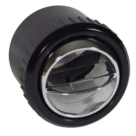 Tbi Round Black Bezel Chrome Ball A/C Vent 2-1/2" 1